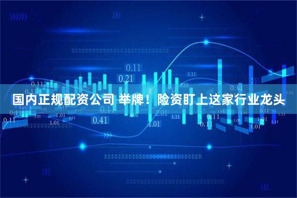 国内正规配资公司 举牌！险资盯上这家行业龙头